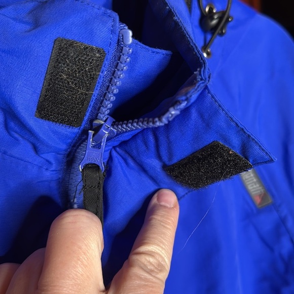 Denali Rain Jacket Mens Blue Size Large Waterproof Breathable Rainwear - Picture 7 of 13